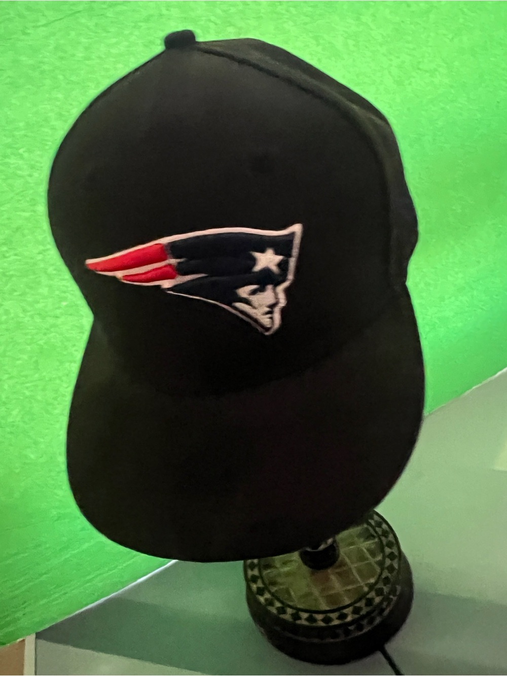 New Era /England Patriots Black Logo Baseball Cap